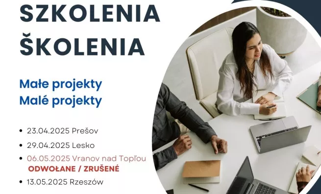 Szkolenia dla Wnioskodawców małych projektów