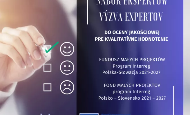Nabór ekspertów do oceny jakościowej małych projektów Program Interreg Polska-Słowacja 2021-2027
