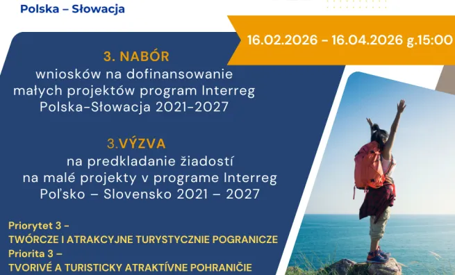 3. nabór wniosków Program Interreg Polska-Słowacja 2021-2027
